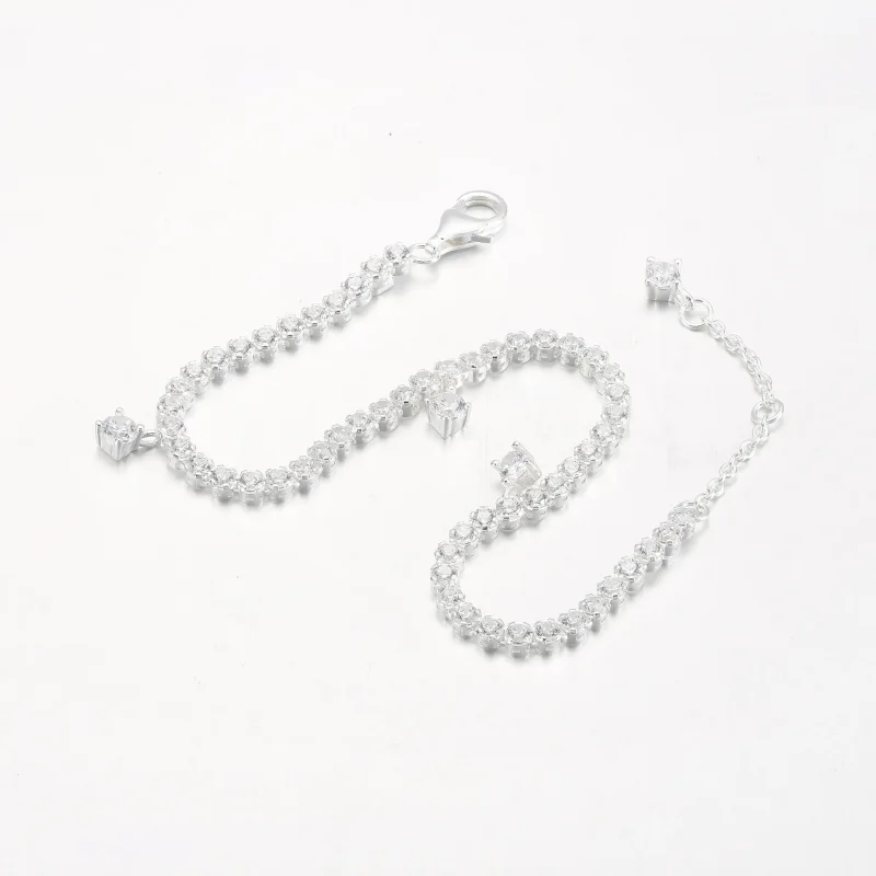 (bild till) PANDORA Glittrande Droppar Tennisarmband - 592401C01 - View 12