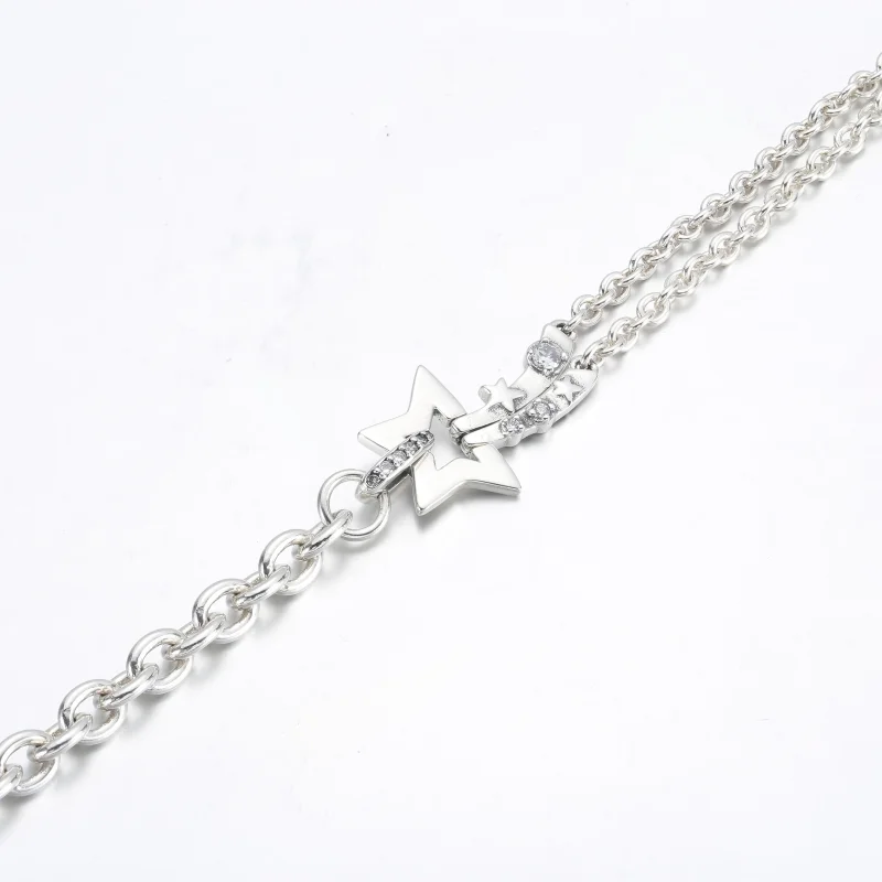 (bild till) PANDORA Stjärnfall Dubbelkedje Armband - 592409C01 - View 6