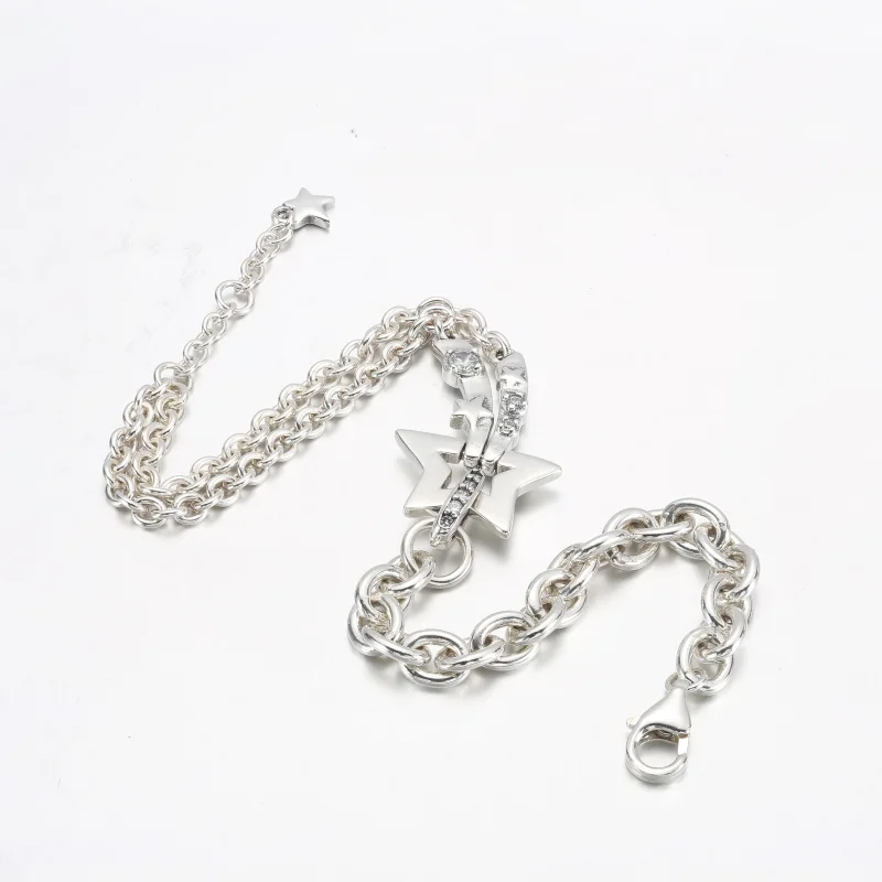 (bild till) PANDORA Stjärnfall Dubbelkedje Armband - 592409C01 - View 8