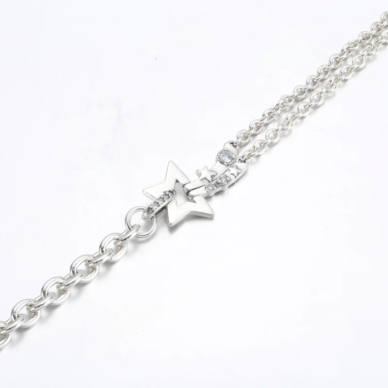 (bild till) PANDORA Stjärnfall Dubbelkedje Armband - 592409C01 - View 10