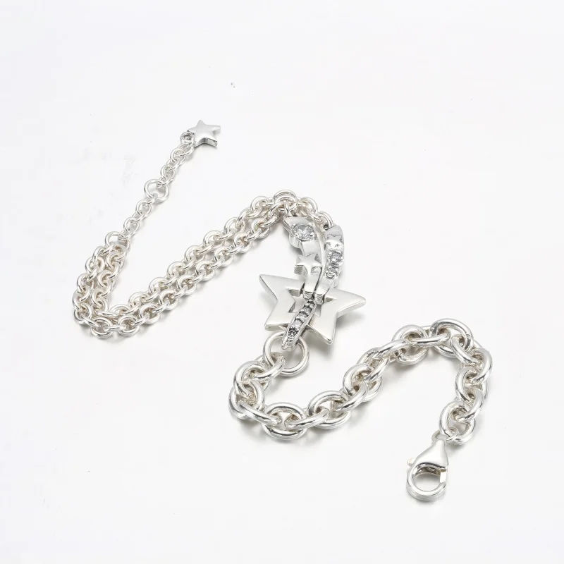 (bild till) PANDORA Stjärnfall Dubbelkedje Armband - 592409C01 - View 12