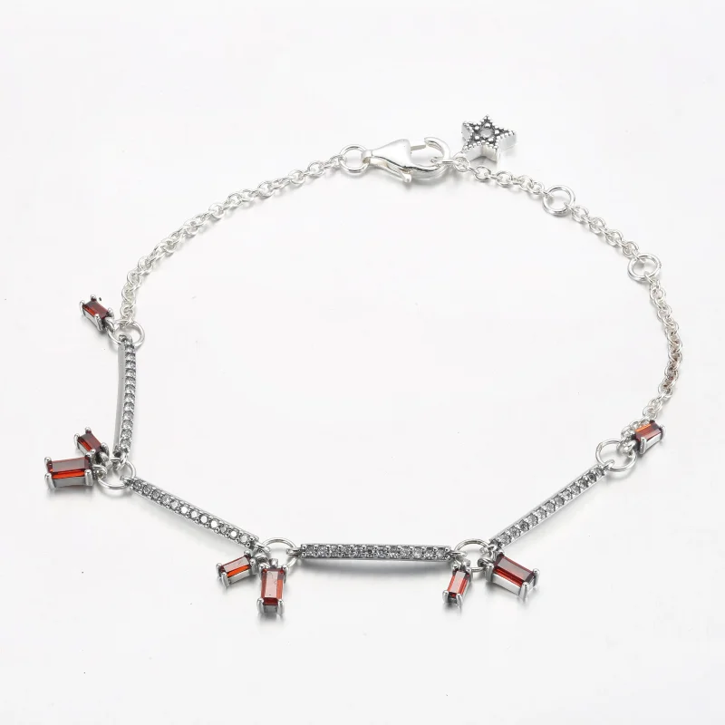 (bild till) PANDORA Fyrverkeri Pavé Bars Armband - 592537C01 - View 2
