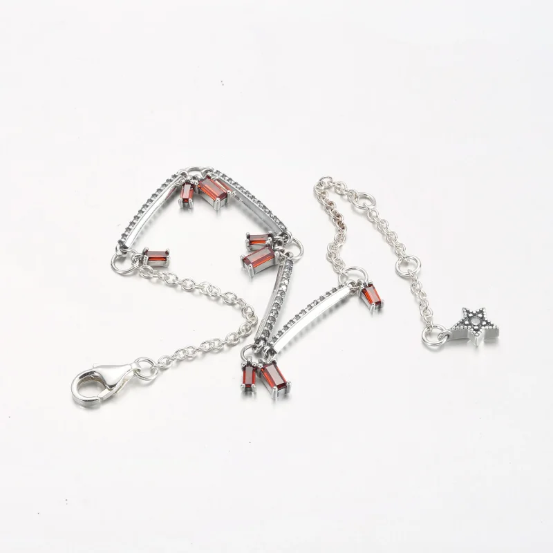 (bild till) PANDORA Fyrverkeri Pavé Bars Armband - 592537C01 - View 5