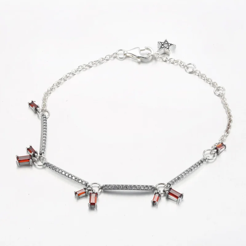 (bild till) PANDORA Fyrverkeri Pavé Bars Armband - 592537C01 - View 6