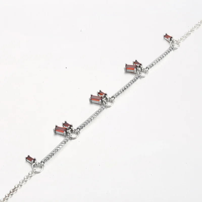 (bild till) PANDORA Fyrverkeri Pavé Bars Armband - 592537C01 - View 7