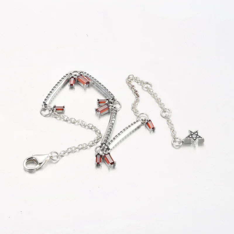 (bild till) PANDORA Fyrverkeri Pavé Bars Armband - 592537C01 - View 9