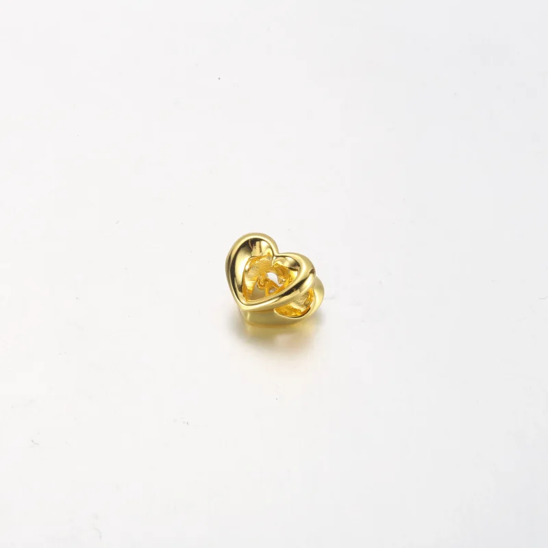 (bild till) PANDORA Glittrande hjärta & svävande sten charm - 762493C01 - View 6