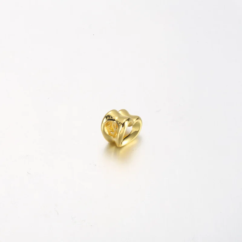 (bild till) PANDORA Glittrande hjärta & svävande sten charm - 762493C01 - View 8