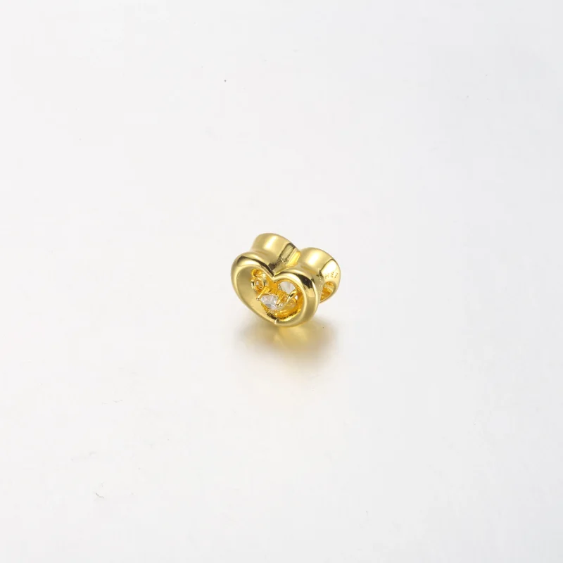 (bild till) PANDORA Glittrande hjärta & svävande sten charm - 762493C01 - View 9