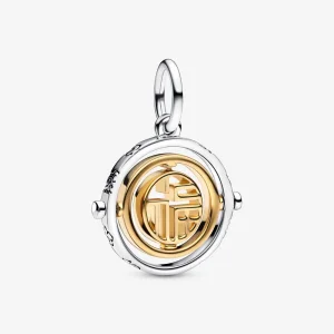 PANDORA Two-tone Fu Snurrande Hängecharm - 762536C00 (bild till) PANDORA Two-tone Fu Snurrande Hängecharm - 762536C00