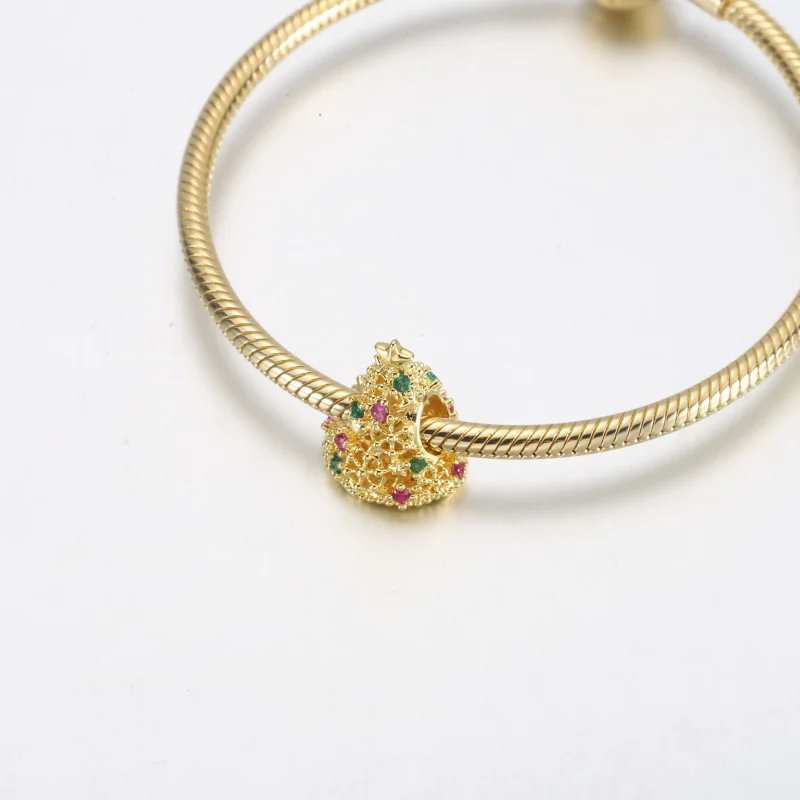 (bild till) PANDORA Glitter Julgran Charm - 769226C01 - View 12