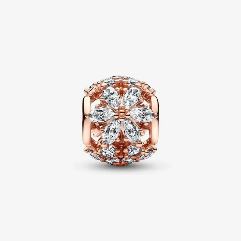 (bild till) PANDORA Glittrande Herbarium Kluster Rund Charm - 782383C01 - View 4