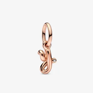 (bild till) PANDORA Bokstav Y Skriptalfabet Hängande Charm - 782458C01