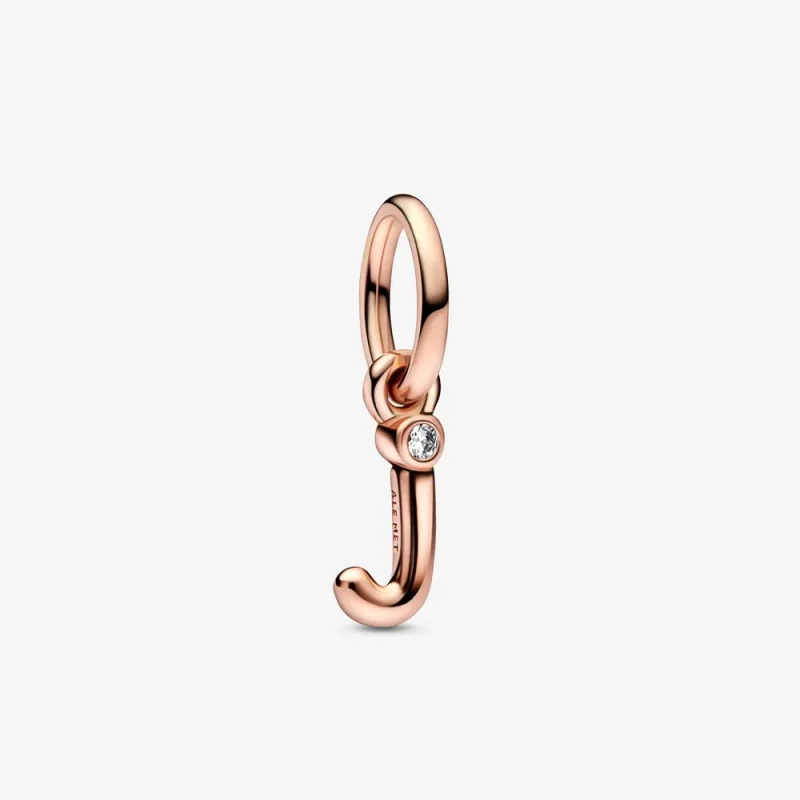 (bild till) PANDORA Bokstaven J Skriptalfabet Hängande Charm - 782465C01
