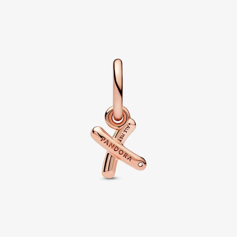 (bild till) PANDORA Bokstav X Skriftalfabet Hängande Charm - 782482C01 - View 3