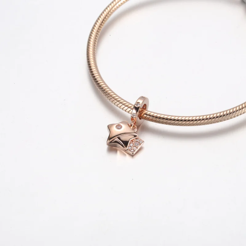 (bild till) Pandora Rose Gold Lyckostjärna Hänge - 782483C01 - View 7