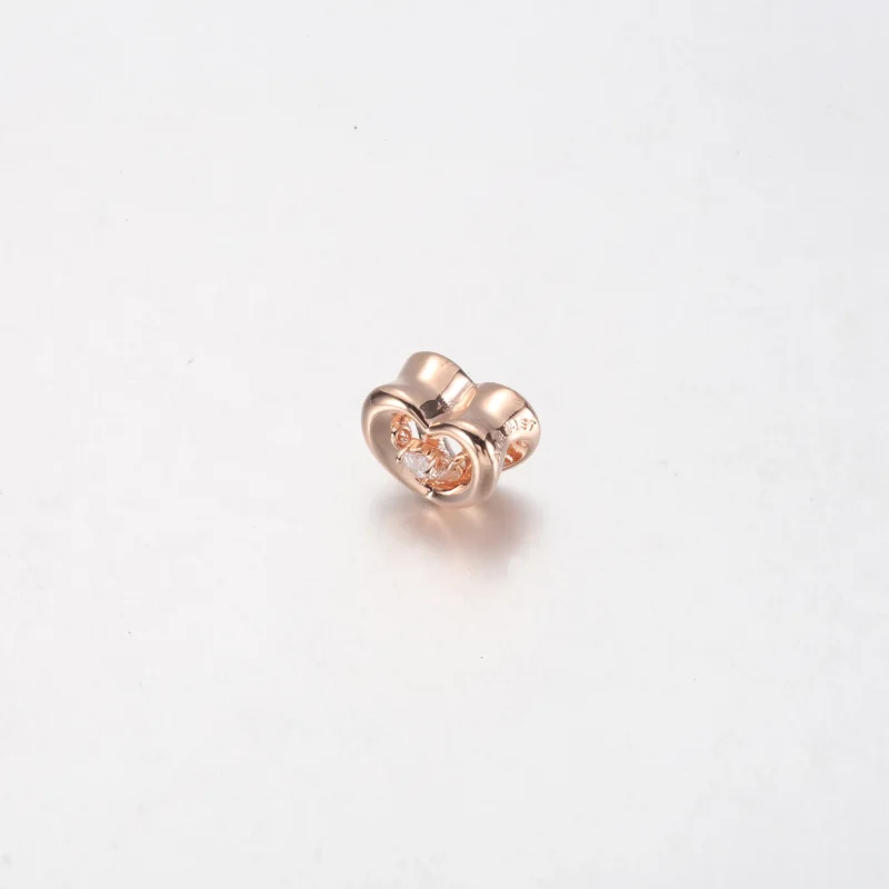 (bild till) PANDORA Strålande Hjärta & Svävande Sten Charm - 782493C01 - View 5