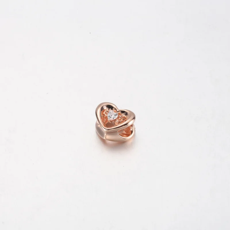 (bild till) PANDORA Strålande Hjärta & Svävande Sten Charm - 782493C01 - View 6