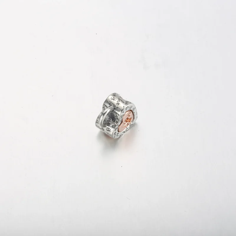 (bild till) PANDORA Two-tone Hänglås Delbart Hjärtcharm - 782505C00 - View 11
