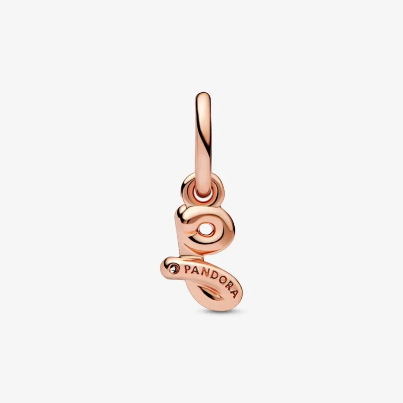 (bild till) PANDORA Bokstaven G Skrift Alfabet Hängande Charm - 782535C01 - View 3