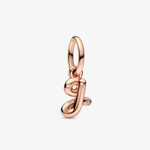 (bild till) PANDORA Bokstaven G Skrift Alfabet Hängande Charm - 782535C01