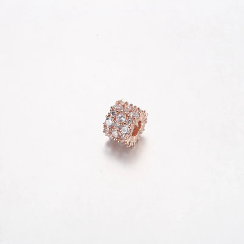 (bild till) PANDORA Rosa & Klart Glittrigt Charm - 788487C01 - View 5