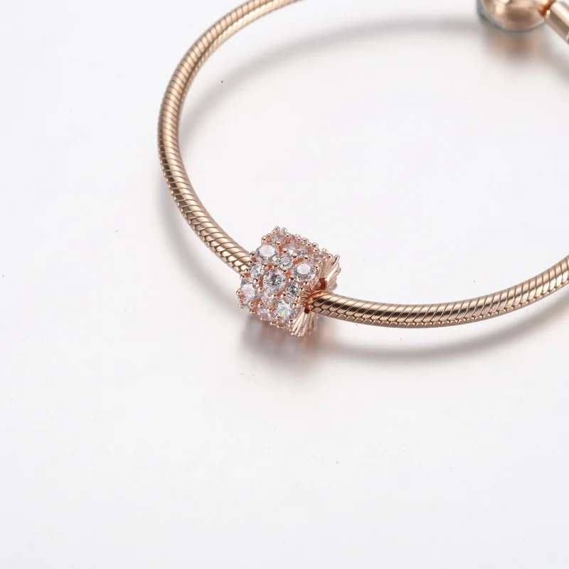 (bild till) PANDORA Rosa & Klart Glittrigt Charm - 788487C01 - View 10