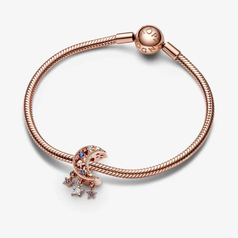 (bild till) PANDORA Stjärna och Månskära Charm - 789643C01 - View 4