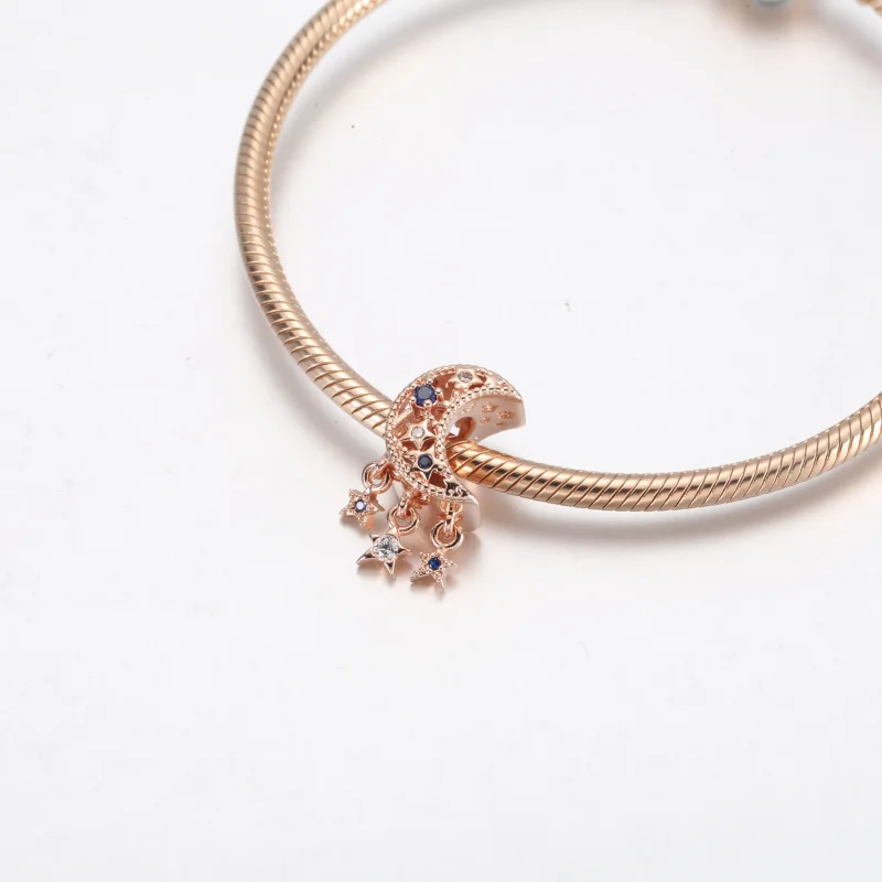 (bild till) PANDORA Stjärna och Månskära Charm - 789643C01 - View 12