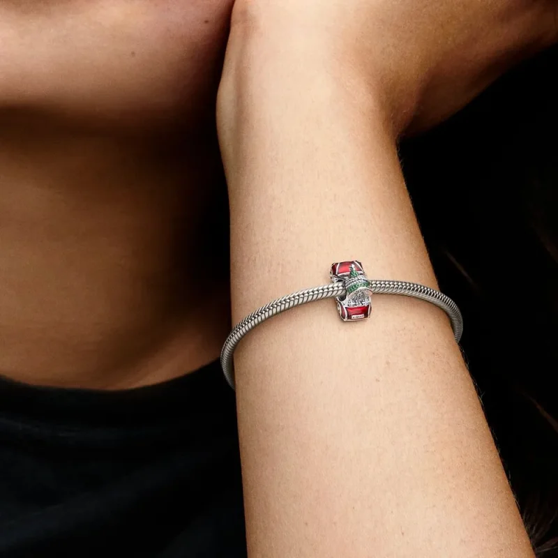 (bild till) PANDORA Festiv Bil & Julgran Charm - 792358C01 - View 3