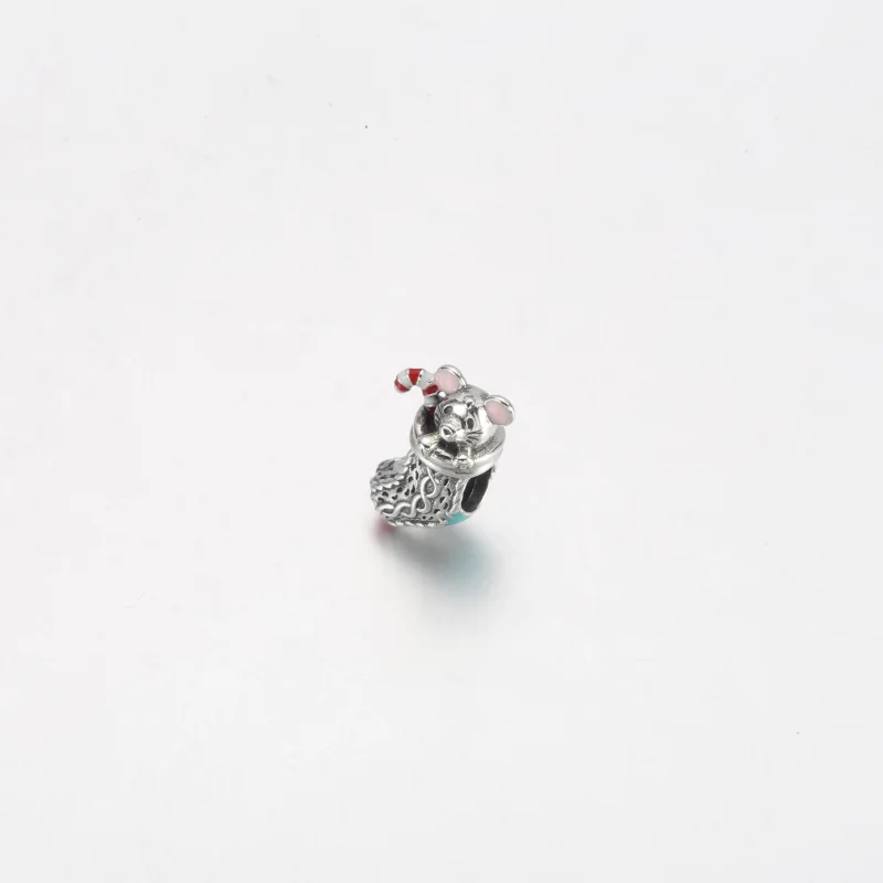 (bild till) PANDORA Festive Mus & Strumpacharm - 792366C01 - View 9