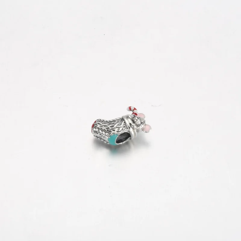 (bild till) PANDORA Festive Mus & Strumpacharm - 792366C01 - View 10