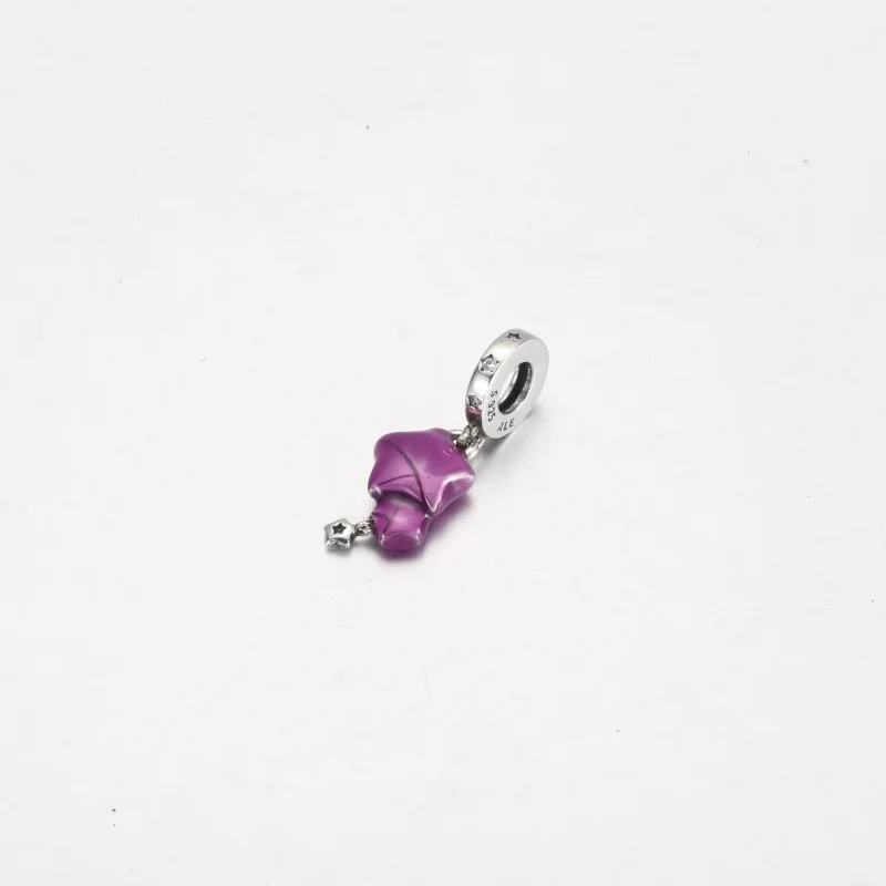 (bild till) Pandora Purple Lucky Star Hänge - 792487C01 - View 3