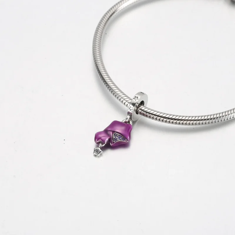 (bild till) Pandora Purple Lucky Star Hänge - 792487C01 - View 4
