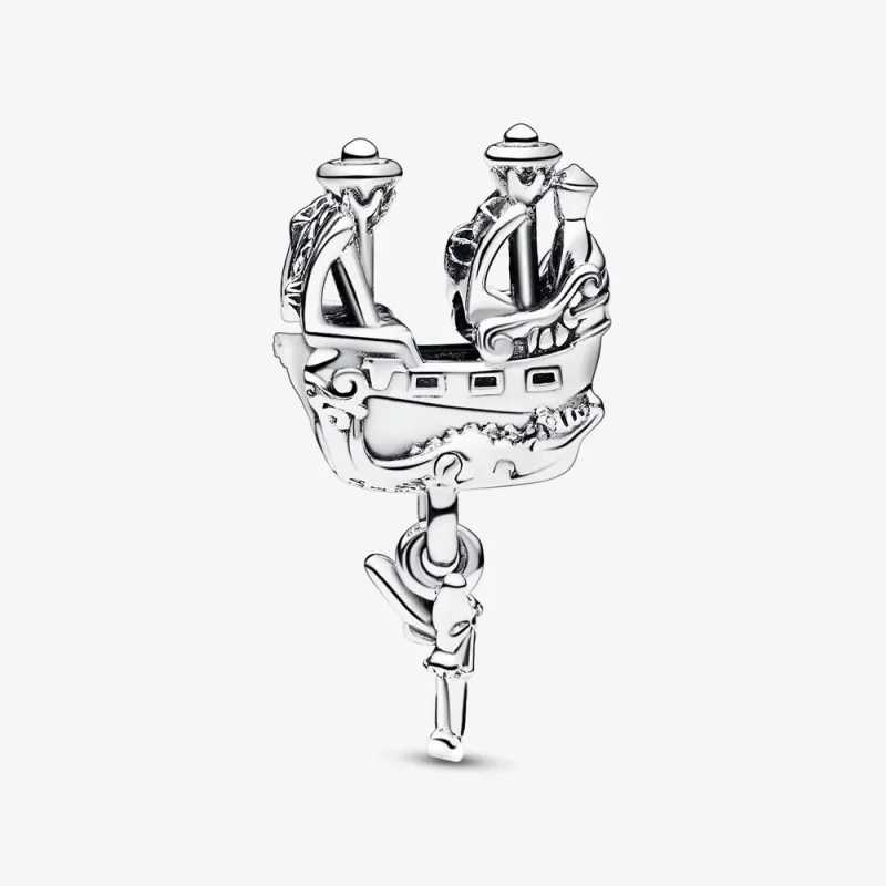 (bild till) PANDORA Disney Tinker Bell & Captain Hooks Piratskepps Charm - 792521C00 - View 3