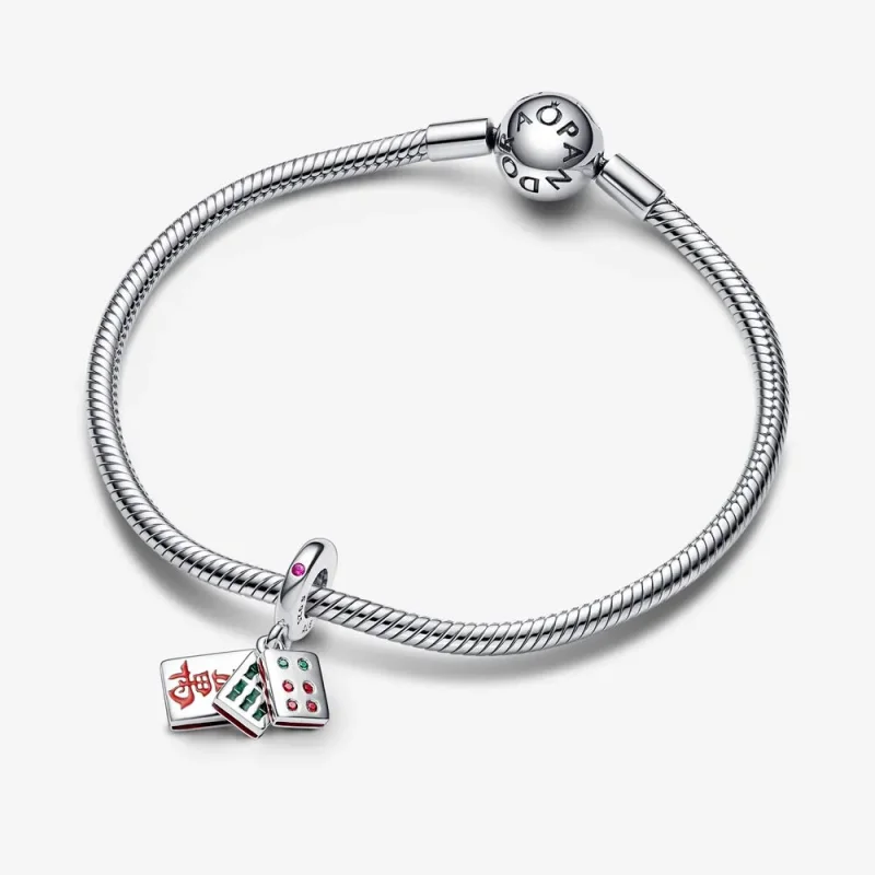 (bild till) PANDORA Mahjong Triple Dangle Charm - 792523C01 - View 4
