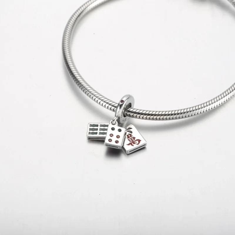 (bild till) PANDORA Mahjong Triple Dangle Charm - 792523C01 - View 7