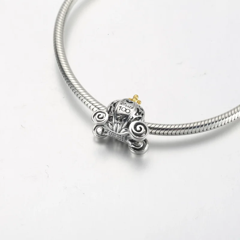 (bild till) PANDORA Disney 100-årsjubileum Askungens Förtrollade Vagn Charm - 792553C01 - View 8