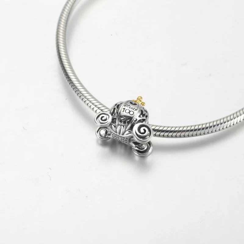 (bild till) PANDORA Disney 100-årsjubileum Askungens Förtrollade Vagn Charm - 792553C01 - View 12