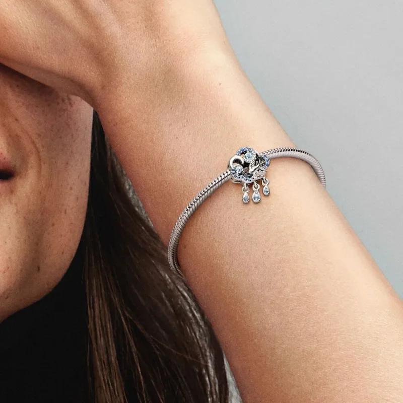 (bild till) PANDORA Moln & Svala Charm - 792569C01 - View 3