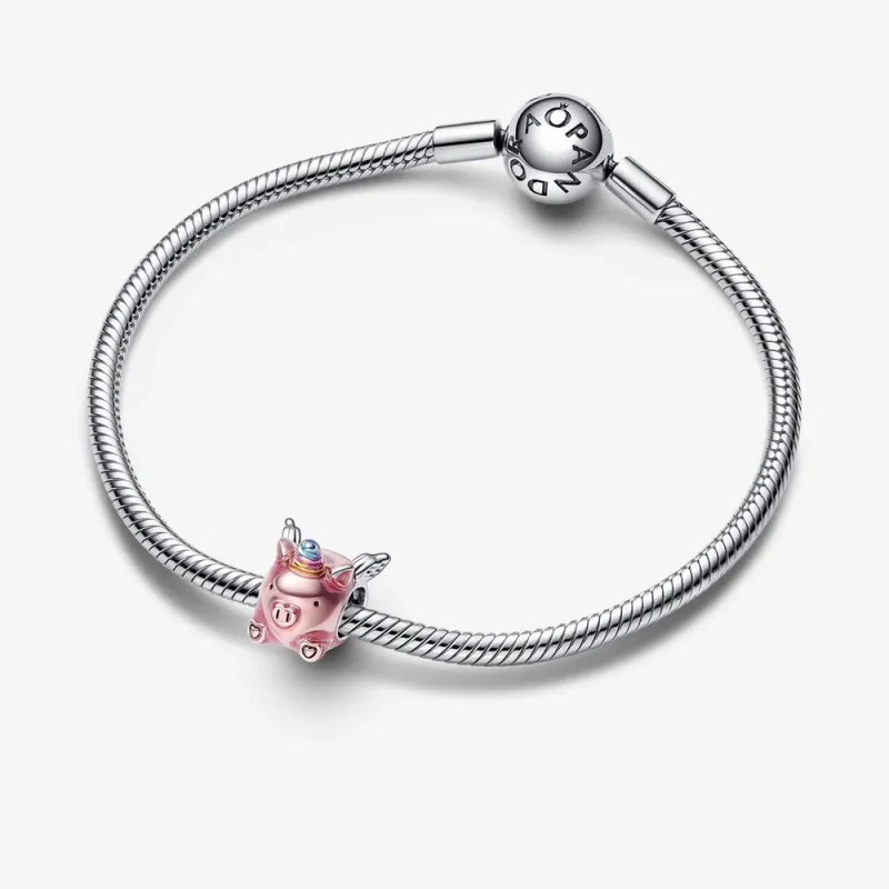 (bild till) PANDORA Flygande Enhörningsgris Charm - 792573C01 - View 4