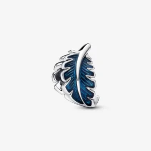 (bild till) PANDORA Blå Böjdfjäder Charm - 792576C01