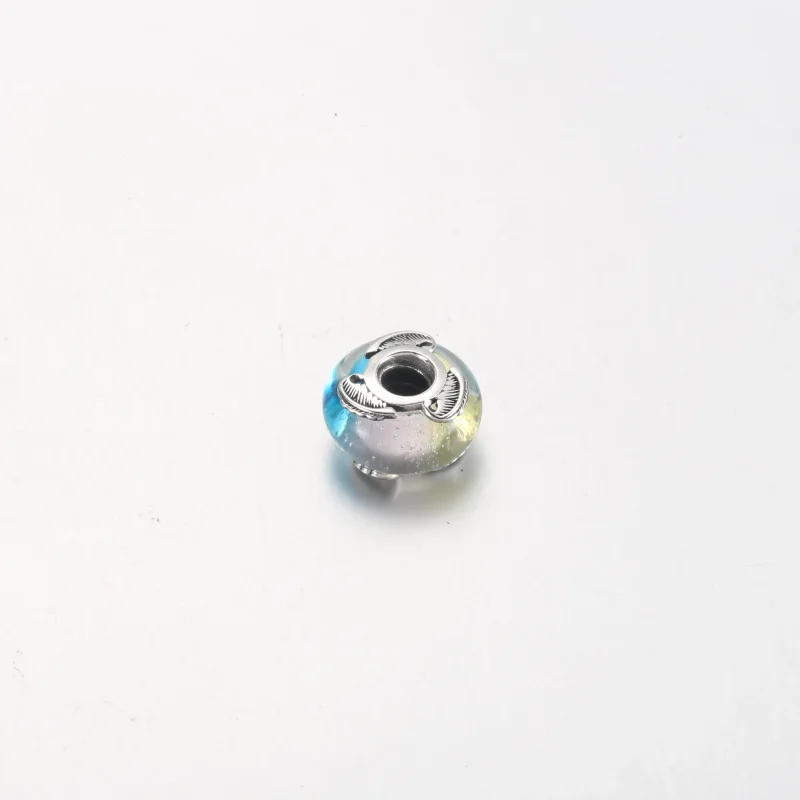 (bild till) PANDORA Flerfärgat Muranoglas & Krökt Fjäder Charm - 792577C00 - View 10