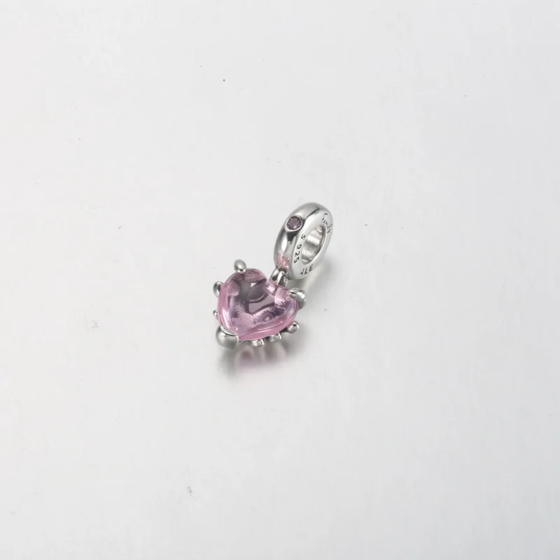 (bild till) PANDORA Rosa Familjeträd & Hjärtahängande Charm - 792654C01 - View 3