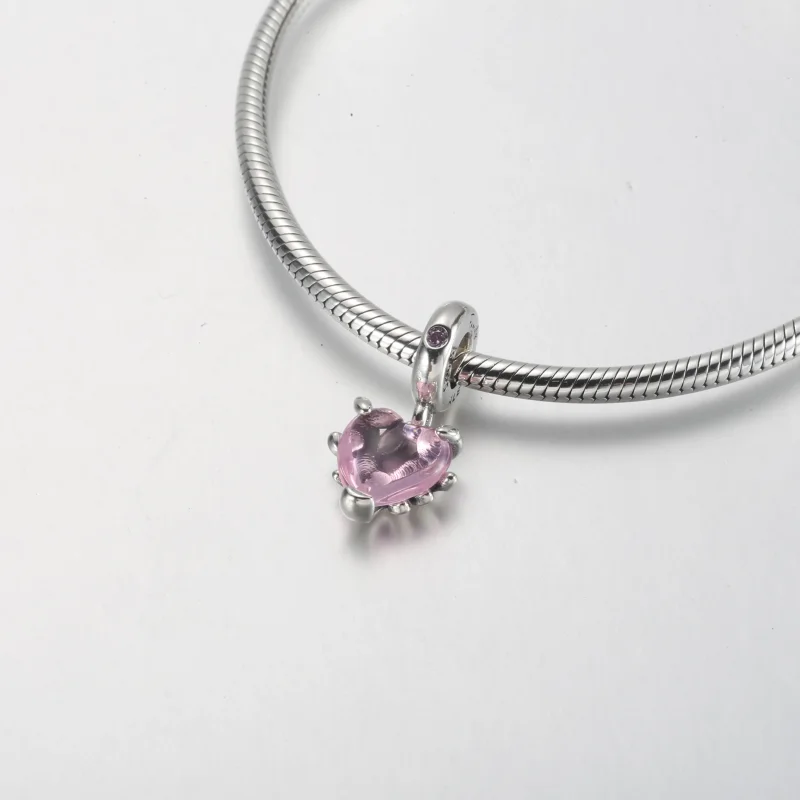 (bild till) PANDORA Rosa Familjeträd & Hjärtahängande Charm - 792654C01 - View 5