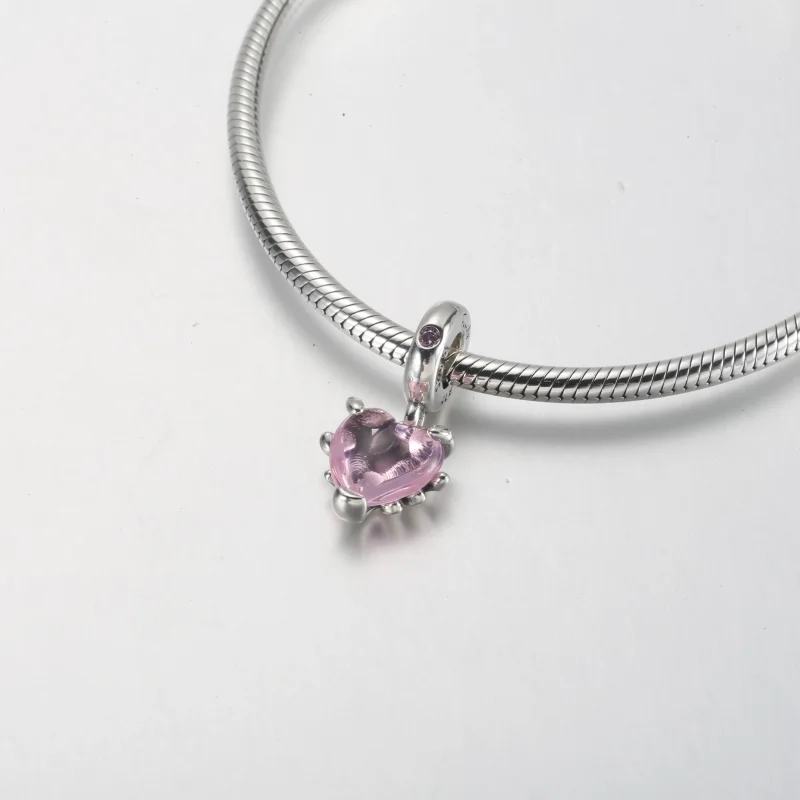 (bild till) PANDORA Rosa Familjeträd & Hjärtahängande Charm - 792654C01 - View 9