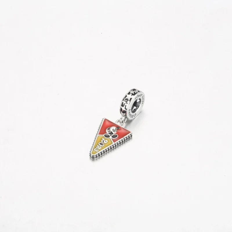 (bild till) Disney Parks Pandora 2023 Musse Pigg Vimpel Glassstrut Hängande Charm NIB - P-D- - View 2