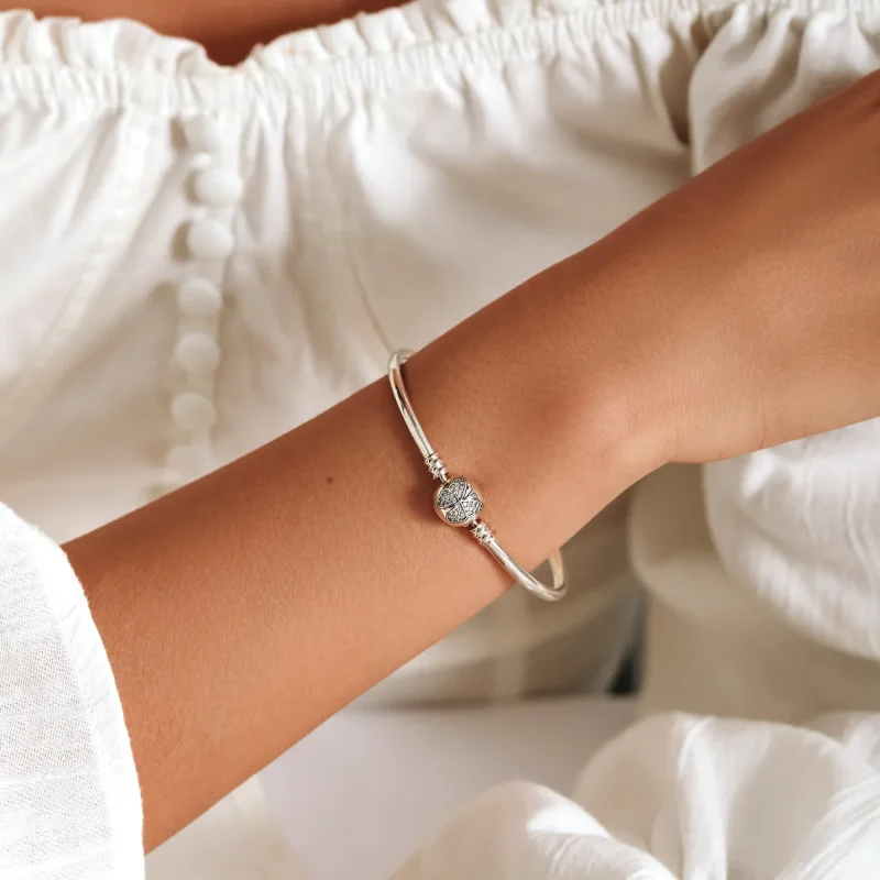 (bild till) Pandora-stil Silver Armband - BSB084 - View 9