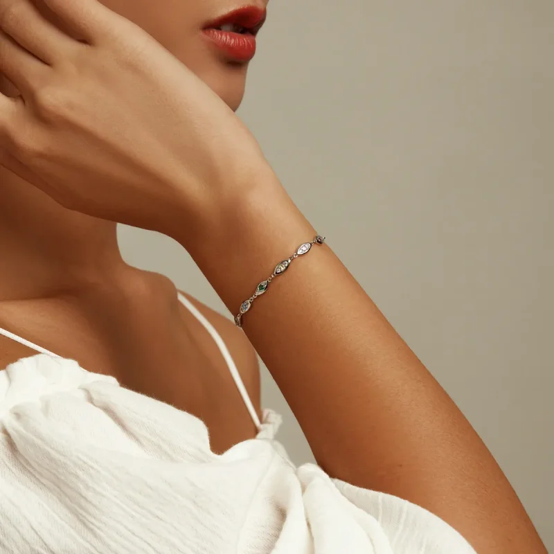 (bild till) Pandora-stil Glittrande Armband - BSB087 - View 7