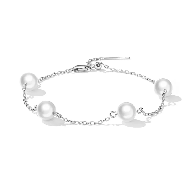 (bild till) Pandora-stil Pärla Armband - BSB090 - View 2